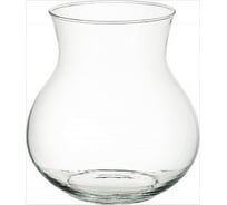 Ваза для цветов Никольский завод светотехнического стекла Виталина2 средняя, высота 16 см, диаметр 16 см 063672