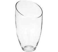 Средняя ваза со скошенным краем Никольский завод светотехнического стекла МАЛАГА высота 285 мм, диаметр 16 см 063241