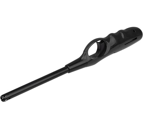 Бытовая газовая пьезозажигалка СОКОЛ с классическим пламенем, многоразовая, черная СК-302L 61-0959