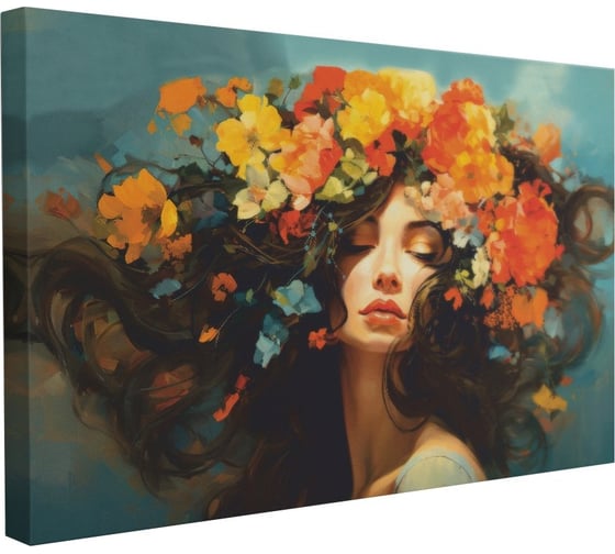 Картина Симфония Девушка Весна 70x50 см 1-251 1