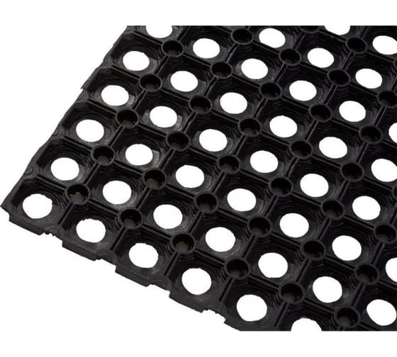 Коврик входной резиновый Luscan Professional 800x1200x16 мм черный 1848968
