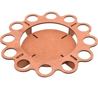 Подставка для кулича и яиц МУЛЬТИДОМ "Цветок", диаметр 24см, высота 4см МБ18-250