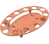 Подставка для кулича и яиц МУЛЬТИДОМ "Овал", размер 30x18,5x4см МБ18-251