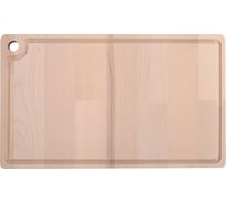 Разделочная доска с желобками МУЛЬТИДОМ размер 30x18 см, толщина 1,8 см МФ18-214