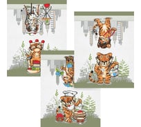 Полотенце МУЛЬТИДОМ "Тигр Кайфолов", размер 46x60см 3диз. MT88-403