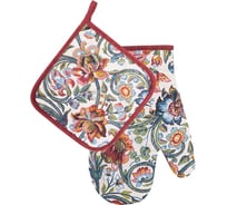 Прихватка с рукавицей МУЛЬТИДОМ "Палисад". Набор из 2-х предметов МТ22-268