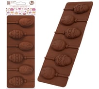 Форма для конфет в наборе с палочками МУЛЬТИДОМ "Пасхальная", размер 25,5x9,5x0,9 см VL80-538