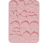 Форма для шоколадных конфет силиконовая МУЛЬТИДОМ "Пасхальное настроение", размер 23,5x16,5x0,5 см VL80-557