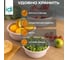 Комплект мисок Idiland Modena 3 шт. 1,2л+2,1л+3,2л с крышками с декором, бежевый 241108627/06 4