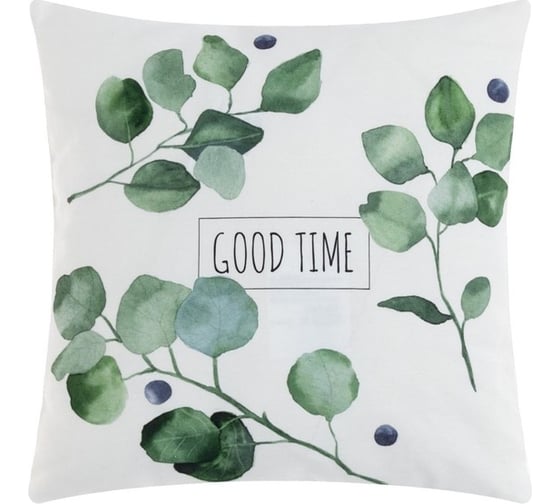 Наволочка Этель декоративная Eucalyptus (вид 1) 48x48 см, 100% хлопок 10124188 1