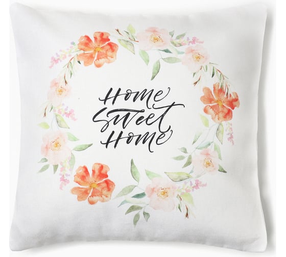 Наволочка Этель декоративная Sweet home, 40x40 см, 100% хлопок 10215397 1