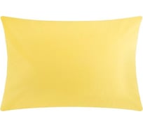Наволочка Этель 50x70 см, цвет желтый, 100% хлопок, поплин, 125 г/м2 5041015