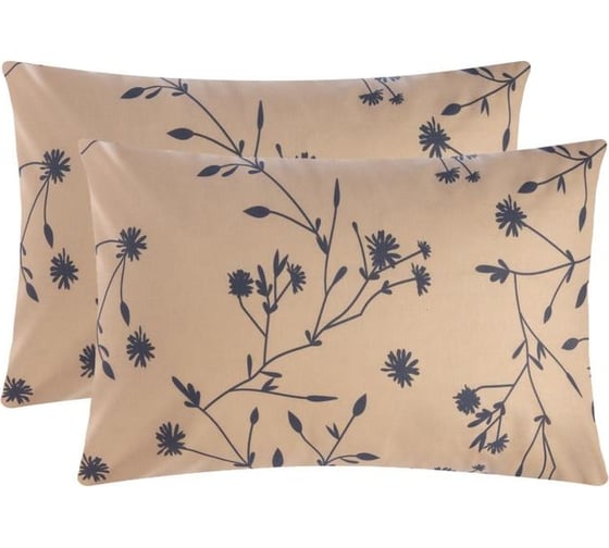 Комплект наволочек Этель Flowers (вид 1) 50x70 см - 2 шт., 100% хлопок, поплин 6925284