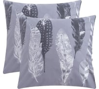 Комплект наволочек Этель Перья (вид 2) 70x70 см - 2 шт., поплин 125 г/м2 6925299