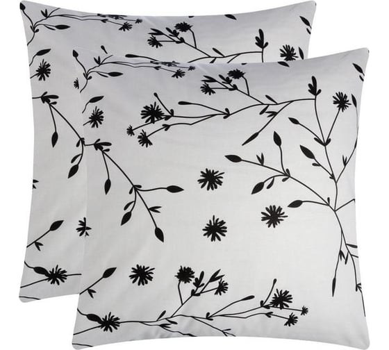 Комплект наволочек Этель Flowers (вид 3) 70x70 см - 2 шт., 100% хлопок, поплин 6925286