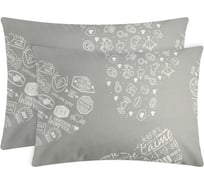 Комплект наволочек Этель Te amo, 50x70 см - 2 шт., 100% хлопок, бязь 9652884