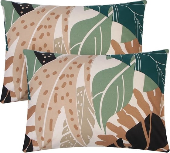 Комплект наволочек Этель Colored tropics (вид 2) 50x70 см - 2 шт., 100% хлопок, поплин 9732245