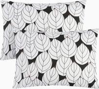 Комплект наволочек Этель Black leaves 50x70 см - 2 шт., 100% хлопок, поплин 9423675