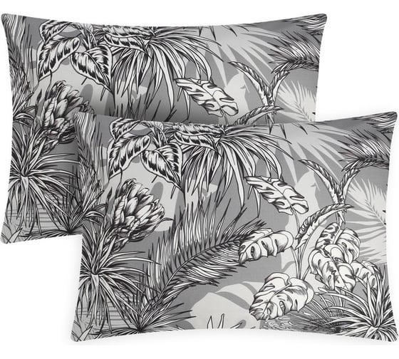Комплект наволочек Этель Tropical vibes 50x70 см - 2 шт., 100% хлопок, мако-сатин 9448546 1