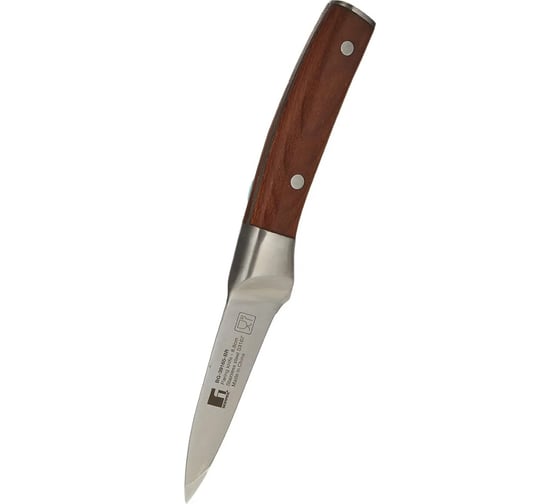 Нож для очистки Bergner 8,75 см,нержавеющая сталь, бук, Wolfsburg BG-39165-BR