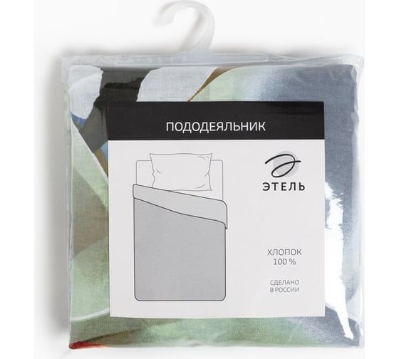 Пододеяльник Этель Кувшинки 145x210 см, 100% хлопок, бязь, 125 г/м² 5126799