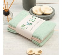 Набор махровых полотенец Этель Save the moment 30x30 см, 3 шт, 340 г/м2, 100% хлопок 7576365