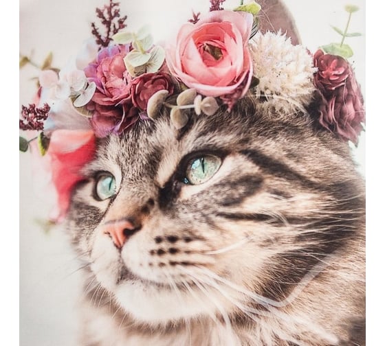 Набор подарочный Этель Flower cat полотенце 40x73 см, лопатка 9322772