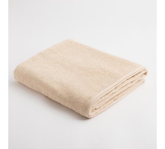 Полотенце махровое Этель Organic Beige 100x150 см, 100% хлопок, 420 гр/м2 5572873 1