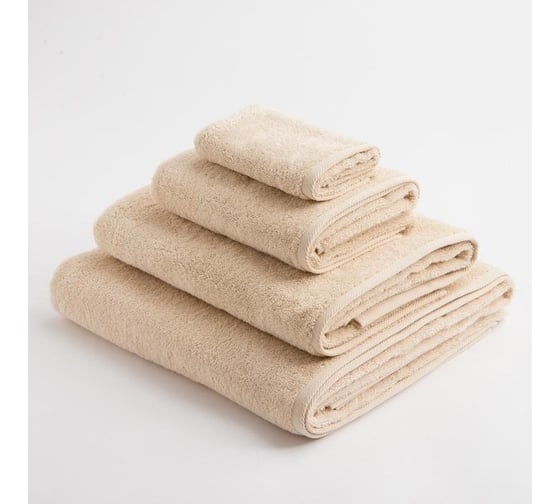 Полотенце махровое Этель Organic Beige 100x150 см, 100% хлопок, 420 гр/м2 5572873