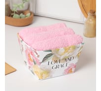Набор полотенец Этель Love and grace 35x50 см - 3 шт., 100% хлопок, махра 340 г/м2 10197786