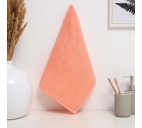 Полотенце махровое Этель 30x60 см, цвет персиковый, 100% хлопок, 340 г/м2 10218354