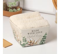 Набор полотенец Этель Made With love 35x50 см - 3 шт., 100% хлопок, махра 340 г/м2 10197783
