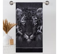 Полотенце махровое Этель ЧБ Хищник 50x90 см, 100% хлопок, 420 гр/м2 2446304