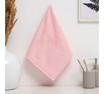 Полотенце махровое Этель 30x60 см, цвет бледно-розовый, 100% хлопок, 340 г/м2 10218353