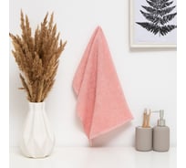 Полотенце махровое Этель 30x60 см,  розовый, 100% хлопок, 340 г/м2 7522360