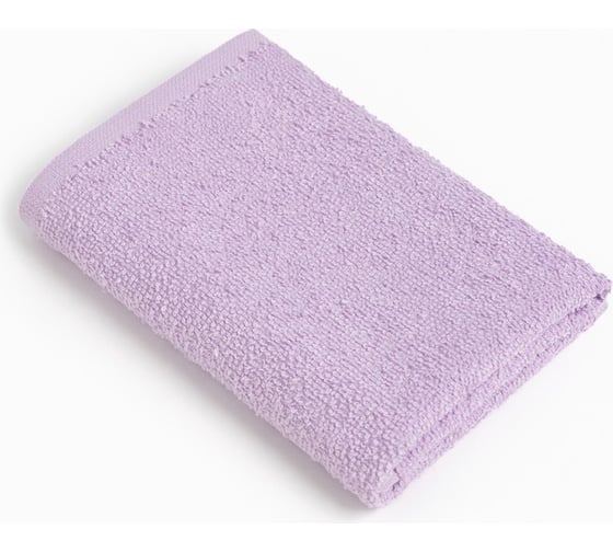 Полотенце махровое Этель 30x30 см, светло-сиреневый, 100% хлопок, 340 г/м2 9424670 1