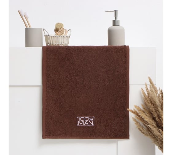 Полотенце махровое Этель 100% man 35x50 см, 100% хлопок, 350 г/м2 9397701 1