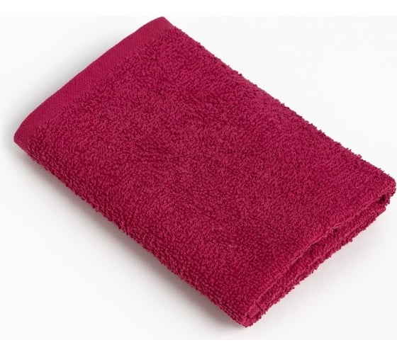 Полотенце махровое Этель 30x30 см, вишневый, 100% хлопок, 340 г/м2 9424672 1