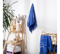 Полотенце махровое Этель Уют двухстороннее, 50x90 см, синий, 100% хлопок, 240 гр/м2 6901570