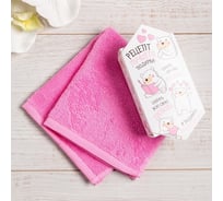 Полотенце махровое Этель С большой любовью 30x30 см, 100 хлопок, 340 гр/м2 7546517