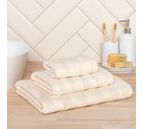 Полотенце махровое Этель Bamboo Milk 30x60 см, 70% хлопок, 30% бамбук, 450 гр/м2 7980881