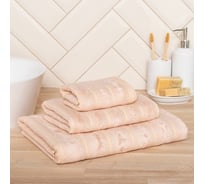 Полотенце махровое Этель Bamboo Biege 50x90 см, 70% хлопок, 30% бамбук, 450 гр/м2 7980888