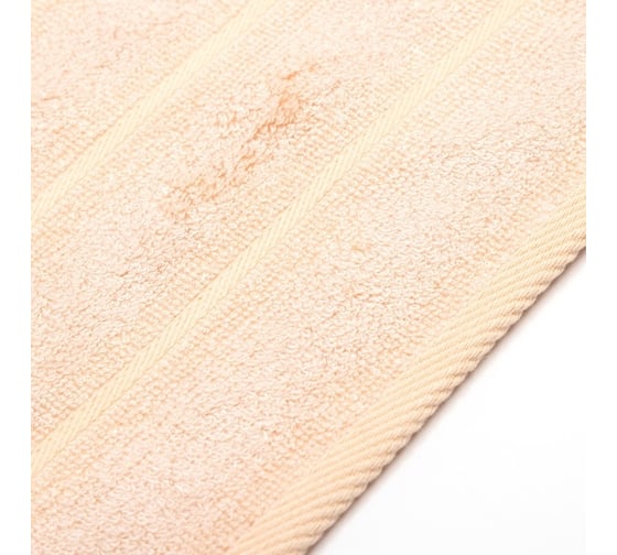 Полотенце махровое Этель Bamboo Biege 50x90 см, 70% хлопок, 30% бамбук, 450 гр/м2 7980888