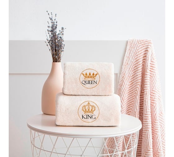 Полотенце махровое Этель King 70x130 см, 100% хлопок, 350 г/м2 9043503 1