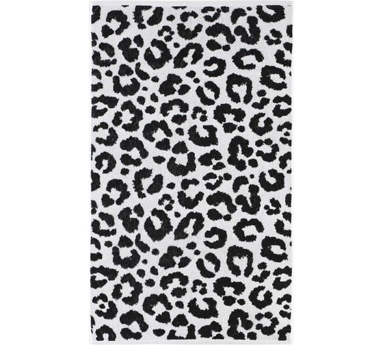Полотенце махровое Этель Leopard черный, 50x90 см, 100% хлопок, 420 гр/м2 9472218