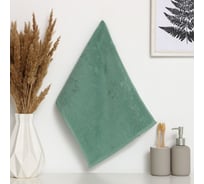 Полотенце махровое Этель зеленый сланец, 30x60 см, 350 г/м2, 70%хлопок, 30% бамбук 9379091