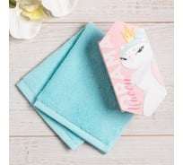 Полотенце махровое Этель Drama queen 30x30 см, 100 хлопок, 340 гр/м2 7546521