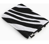 Полотенце махровое Этель Zebra черный, 70x130 см, 100% хлопок, 420 гр/м2 9492520