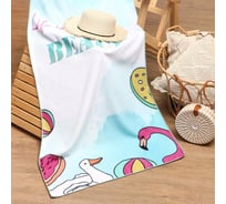 Полотенце пляжное Этель Beach Life, 70x140 см, 250 гр/м2, 100%п/э 9541833