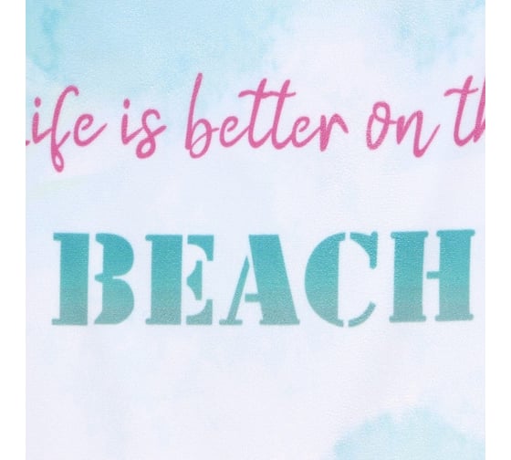 Полотенце пляжное Этель Beach Life, 70x140 см, 250 гр/м2, 100%п/э 9541833